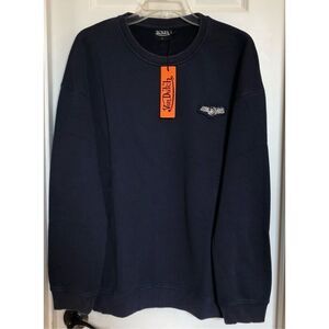 VON DUTCH - NWT - M Sz L Blue French Terry Crew Neck Pullover